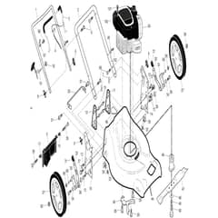 McCulloch M51-140WF - 96141027002 - 2014-01 - Frame Parts Diagram