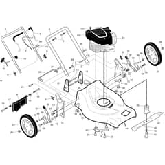 McCulloch M51-140WF - 96141027005 - 2015-10 - Frame Parts Diagram