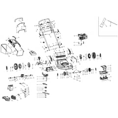 Cobra M51SPCVX - Lawn Mower Mar 2025 Main Diagram