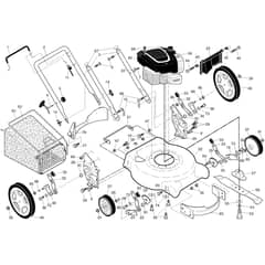 McCulloch M53-140W - 96131003305 - 2015-09 - Frame & Engine Parts Diagram