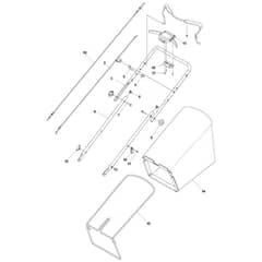 McCulloch M53-150AP - 96121003502 - 2018-08 - Handle Parts Diagram