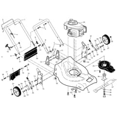 McCulloch M53-190 CMD - 96141020900 - 2009-01 - Frame Parts Diagram