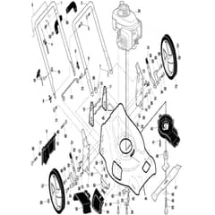 McCulloch M53-190 DWA - 96141016400 - 2009-01 - Frame Parts Diagram
