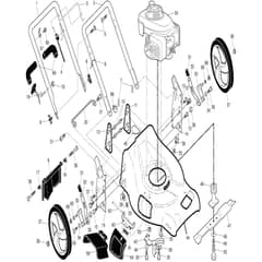 McCulloch M53-190 DWA - 96141016405 - 2010-01 - Frame Parts Diagram