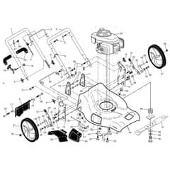 McCulloch M53-190 DWA - 96141016406 - 2011-11 - Frame Parts Diagram