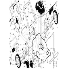 McCulloch M53-190AWFEPX - 96141028101 - 2013-10 - Frame & Engine Parts Diagram