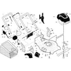 McCulloch M53-190ER - 96141026601 - 2013-11 - Frame & Engine Parts Diagram
