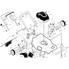 McCulloch M53-190F - 96141027900 - 2013-01 - Frame Parts Diagram