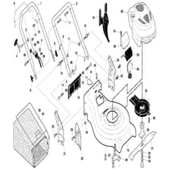 McCulloch M53-625 CMDE - 96141019800 - 2009-01 - Frame Parts Diagram