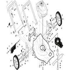McCulloch M53-650 CMDW - 96141009504 - 2008-02 - Frame Parts Diagram