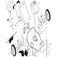 McCulloch M53-675DWA - 96141017303 - 2010-02 - Frame Parts Diagram