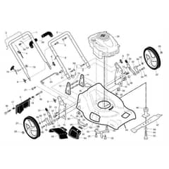 McCulloch M53-675DWA - 96141017304 - 2010-11 - Frame Parts Diagram