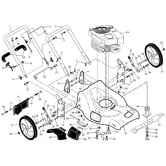 McCulloch M53-875 DWA - 96141022900 - 2010-04 - Frame Parts Diagram