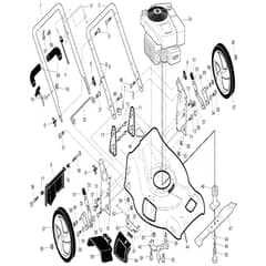 McCulloch M53-875 DWA - 96141022901 - 2010-04 - Frame Parts Diagram