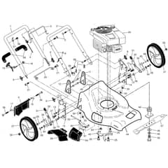 McCulloch M53-875 DWA - 96141025400 - 2011-11 - Frame Parts Diagram