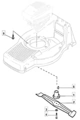 M5510 PD ES - 2009 - 292552543/M09 - Mountfield Rotary Mower Blade Diagram