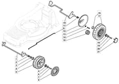 M5510 PD ES - 2009 - 292552543/M09 - Mountfield Rotary Mower Wheels Diagram