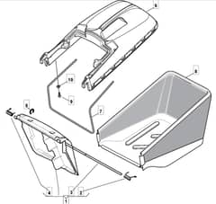 M5510 R PD ES - 2008 - 292555543/M08 - Mountfield Rotary Mower Grass Bag Diagram