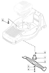 M5530 PD - 2009 - 292552033/M09 - Mountfield Rotary Mower Blade Diagram