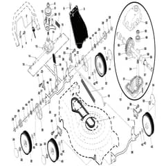 McCulloch M553 CME - 96141011200 - 2007-04 - Drive Parts Diagram