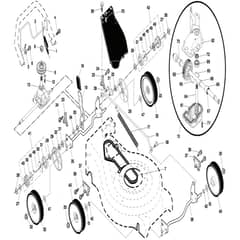 McCulloch M553 CME - 96141011203 - 2008-02 - Drive Parts Diagram