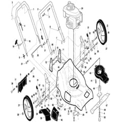 McCulloch M5553 D - 96141014800 - 2007-04 - Frame Parts Diagram