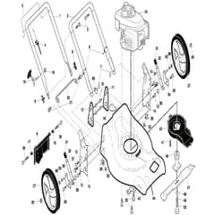 McCulloch M55H53 HW - 96141012201 - 2007-06 - Frame Parts Diagram