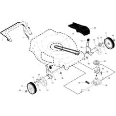 McCulloch M56-140WF - 96121002500 - 2013-01 - Drive Parts Diagram