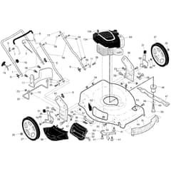 McCulloch M56-140WF - 96121002502 - 2013-10 - Frame Parts Diagram
