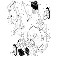 McCulloch M56-140WF - 96121002503 - 2014-11 - Frame Parts Diagram