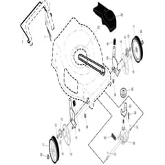 McCulloch M56-140WF - 96121002505 - 2016-08 - Drive Parts Diagram