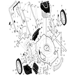 McCulloch M56-140WF - 96764810100 - 2016-10 - Frame Parts Diagram
