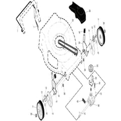 McCulloch M56-140WFP - 96121002401 - 2013-05 - Drive Parts Diagram