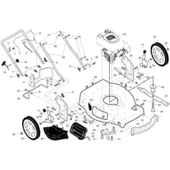 McCulloch M56-150WF - 96121002901 - 2016-08 - Frame Parts Diagram