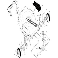 McCulloch M56-150WF - 96121002902 - 2017-11 - Drive Parts Diagram