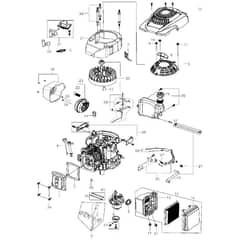 McCulloch M56-170WFPX - 96121002300 - 2013-01 - Engine Parts Diagram