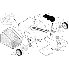 McCulloch M56-190AWFPX - 96141026206 - 2017-11 - Drive Parts Diagram