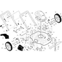 McCulloch M56-575 SMDW - 96121002100 - 2012-01 - Frame Parts Diagram