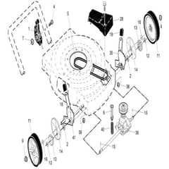 McCulloch M56-675 SMDW - 96121002200 - 2011-11 - Drive Parts Diagram