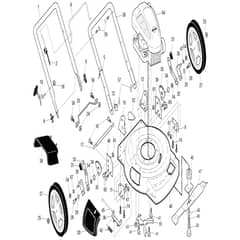 McCulloch M56-675 SMDW - 96121002200 - 2011-11 - Frame Parts Diagram