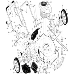 McCulloch M56-875 DWA - 96141022501 - 2010-06 - Frame Parts Diagram