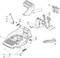 M60 PD - 2006 - 292552023/MOE - Mountfield Rotary Mower Deck Diagram