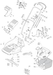 M60 PD - 2006-2007 - 292552023/MOU - Mountfield Rotary Mower Main Assembly Diagram