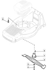 M60 PD ES - 2006-2007 - 292552523/MOU - Mountfield Rotary Mower Blade Diagram