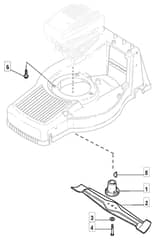 M61 PD - 2007 - 292552043/MO7 - Mountfield Rotary Mower Blade Diagram