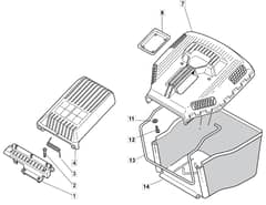 M61 PD - 2007 - 292552043/MO7 - Mountfield Rotary Mower Grass Bag Diagram