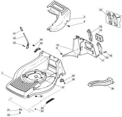 M62 PD - 2008 - 292552033/CAI - Mountfield Rotary Mower Deck Diagram