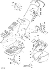 M63 PD - 2007 - 282552143/MO7 - Mountfield Rotary Mower Main Assembly Diagram