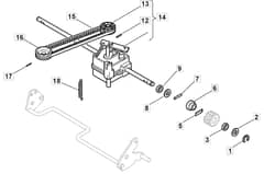 M63 PD - 2007 - 292552143/MO7 - Mountfield Rotary Mower Transmission Diagram