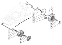 M63 PD - 2007 - 292552143/MO7 - Mountfield Rotary Mower Wheels Diagram